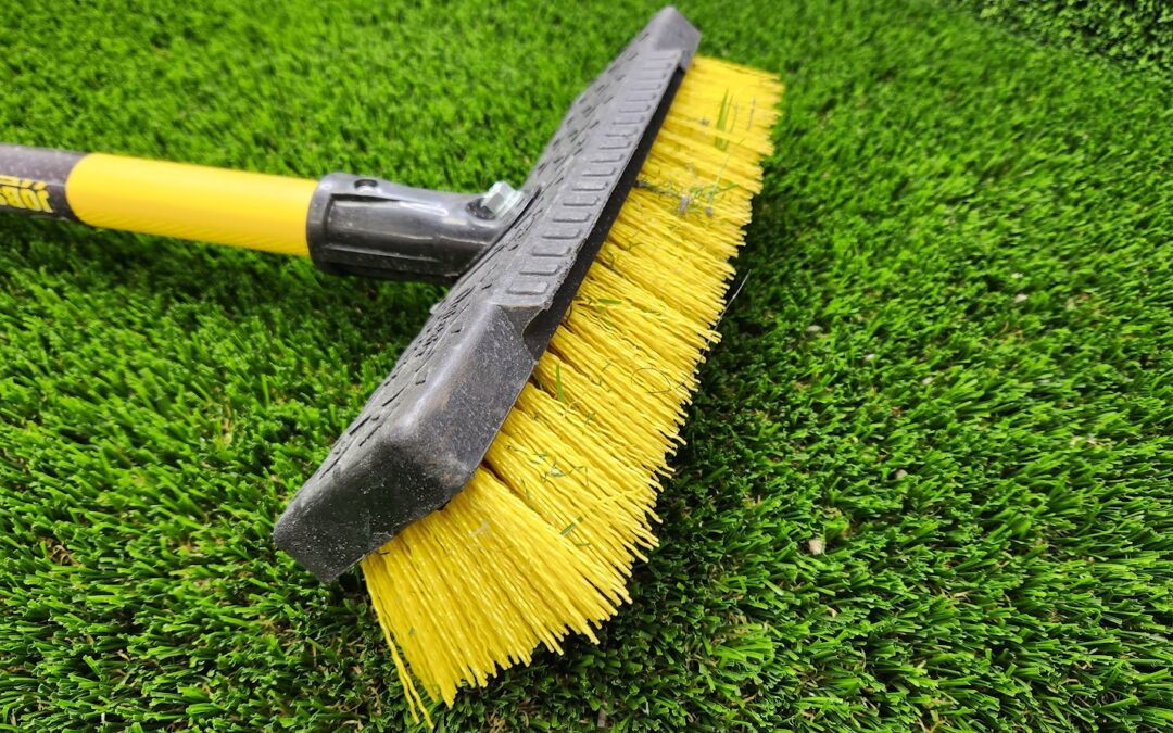 Broom on artificial turf