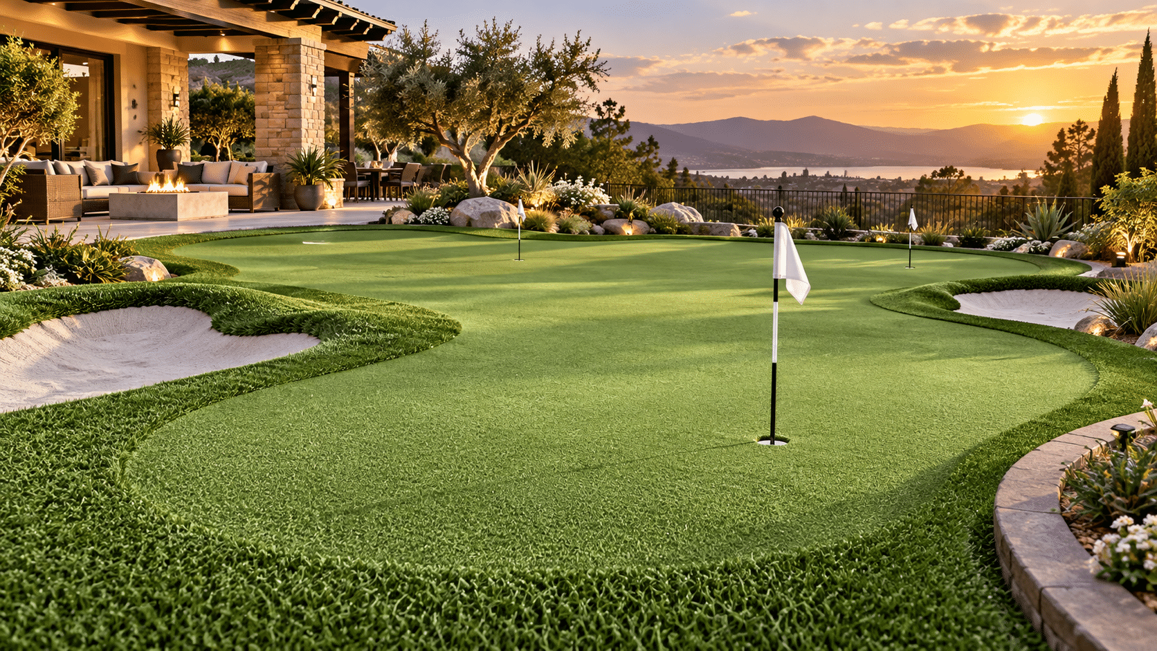 Dura Putt artificial turf installed application